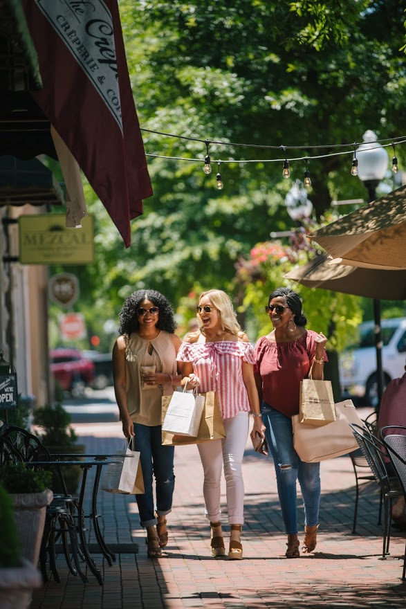 Downtown shopping vertical